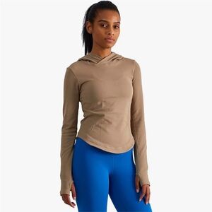 Hooded Yoga Long Sleeve Slim Fit